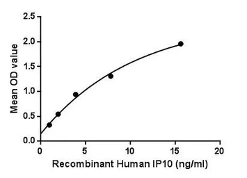 Human CXCL10 / IP10 protein, His tag (active). GTX00242-pro