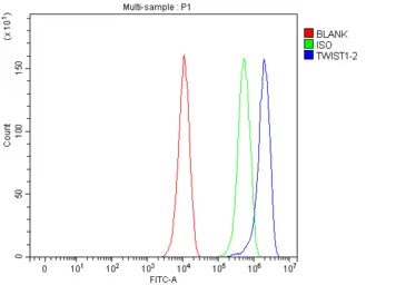 Anti-Twist1/2 antibody used in Flow cytometry (FCM). GTX04942