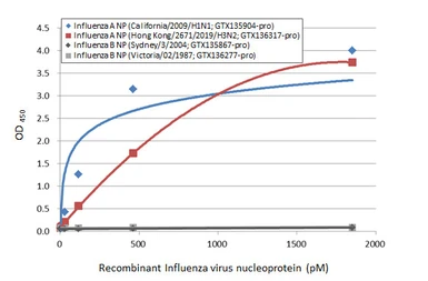 Influenza A virus Nucleoprotein (A/Hong Kong/2671/2019 (H3N2)), DDDDK Tag. GTX136317-pro
