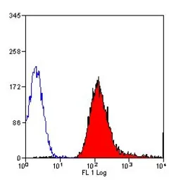 Anti-MHC Class I RT1Ac antibody [OX-27] (FITC) used in Flow cytometry (FCM). GTX43397