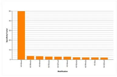 Anti-Histone H3K9me3 (Tri-methyl Lys9) antibody - ChIP grade used in Protein Array (Protein Array). GTX60824