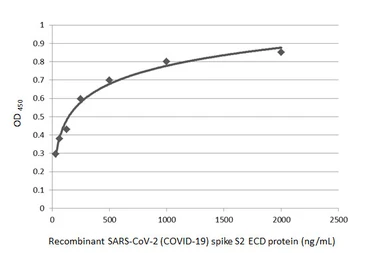 Anti-SARS-CoV / SARS-CoV-2 (COVID-19) spike antibody [1A9] used in ELISA (ELISA). GTX632604