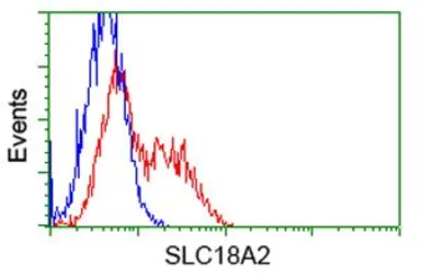 Anti-VMAT2 antibody [9E11] used in Flow cytometry (FCM). GTX83635