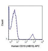 Anti-CD19 antibody [HIB19] (APC) used in Flow cytometry (FCM). GTX01455-07
