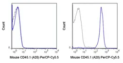 Anti-CD45.1 antibody [A20] (PerCP-Cy5.5) used in Flow cytometry (FCM). GTX01463-11